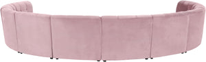 Limitless Pink Velvet 10pc. Modular Sectional