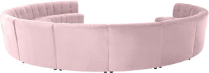 Limitless Pink Velvet 12pc. Modular Sectional