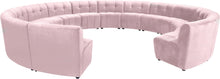 Load image into Gallery viewer, Limitless Pink Velvet 14pc. Modular Sectional
