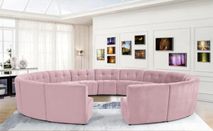 Limitless Pink Velvet 15pc. Modular Sectional