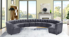 Load image into Gallery viewer, Limitless Grey Velvet 12pc. Modular Sectional
