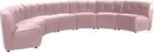 Load image into Gallery viewer, Limitless Pink Velvet 7pc. Modular Sectional
