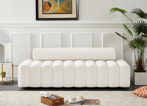 Melody Cream Velvet Sofa