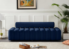 Load image into Gallery viewer, Melody Navy Velvet Sofa
