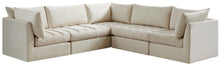 Load image into Gallery viewer, Jacob Cream Velvet Modular Sectional
