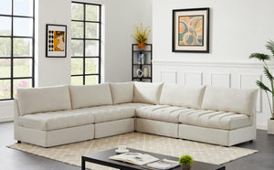 Jacob Cream Velvet Modular Sectional