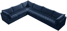 Load image into Gallery viewer, Jacob Navy Velvet Modular Sectional
