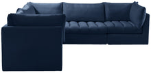 Load image into Gallery viewer, Jacob Navy Velvet Modular Sectional
