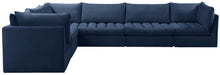 Load image into Gallery viewer, Jacob Navy Velvet Modular Sectional
