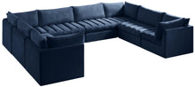 Load image into Gallery viewer, Jacob Navy Velvet Modular Sectional
