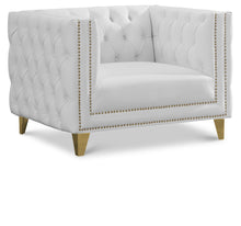 Load image into Gallery viewer, Michelle White Faux Leather Chair
