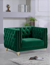 Load image into Gallery viewer, Michelle Green Velvet Chair
