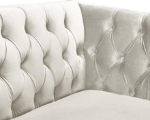 Load image into Gallery viewer, Michelle Cream Velvet Loveseat
