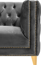 Load image into Gallery viewer, Michelle Grey Velvet Chair
