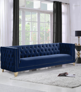 Michelle Navy Velvet Sofa