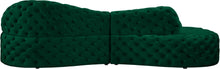 Load image into Gallery viewer, Royal Green Velvet 2pc. Sectional
