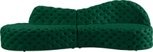 Load image into Gallery viewer, Royal Green Velvet 2pc. Sectional
