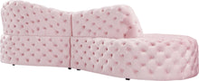 Load image into Gallery viewer, Royal Pink Velvet 2pc. Sectional
