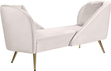 Load image into Gallery viewer, Nolan Cream Velvet Chaise
