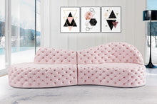 Load image into Gallery viewer, Royal Pink Velvet 2pc. Sectional
