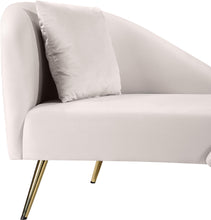 Load image into Gallery viewer, Nolan Cream Velvet Chaise
