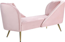 Load image into Gallery viewer, Nolan Pink Velvet Chaise
