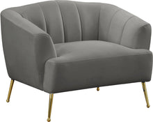Load image into Gallery viewer, Tori Grey Velvet Chair
