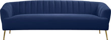 Load image into Gallery viewer, Tori Navy Velvet Sofa
