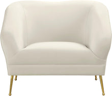 Load image into Gallery viewer, Hermosa Cream Velvet Chair
