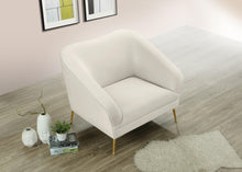 Load image into Gallery viewer, Hermosa Cream Velvet Chair
