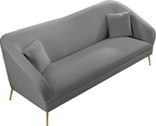 Load image into Gallery viewer, Hermosa Grey Velvet Sofa
