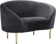 Load image into Gallery viewer, Ritz Grey Velvet Chair
