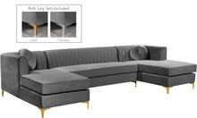 Load image into Gallery viewer, Graham Grey Velvet 3pc. Sectional image

