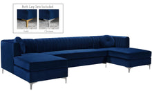 Load image into Gallery viewer, Graham Navy Velvet 3pc. Sectional
