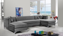 Load image into Gallery viewer, Graham Grey Velvet 3pc. Sectional
