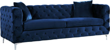 Load image into Gallery viewer, Scarlett Navy Velvet Sofa
