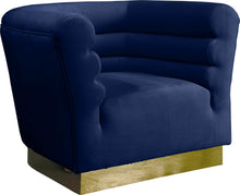 Load image into Gallery viewer, Bellini Navy Velvet Chair image
