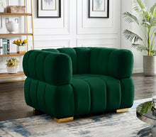 Load image into Gallery viewer, Gwen Green Velvet Chair
