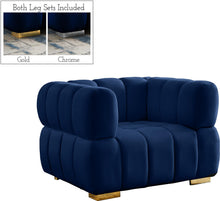 Load image into Gallery viewer, Gwen Navy Velvet Chair image
