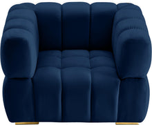 Load image into Gallery viewer, Gwen Navy Velvet Chair
