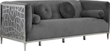 Load image into Gallery viewer, Opal Grey Velvet Sofa image
