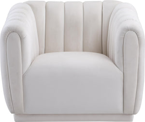 Dixie Cream Velvet Chair