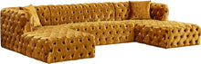 Load image into Gallery viewer, Coco Gold Velvet 3pc. Sectional (3 Boxes) image
