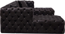 Load image into Gallery viewer, Coco Black Velvet 3pc. Sectional (3 Boxes)
