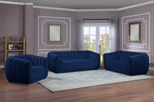 Load image into Gallery viewer, Dixie Navy Velvet Sofa
