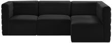 Load image into Gallery viewer, Quincy Black Velvet Modular Sectional
