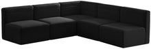 Load image into Gallery viewer, Quincy Black Velvet Modular Sectional
