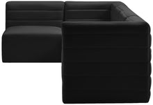 Load image into Gallery viewer, Quincy Black Velvet Modular Sectional
