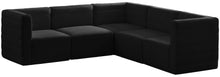 Load image into Gallery viewer, Quincy Black Velvet Modular Sectional
