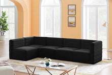 Load image into Gallery viewer, Quincy Black Velvet Modular Sectional
